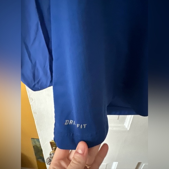 New York Giants Jacket Mens Medium Quarter Zip Pullover Windbreaker Nike - Picture 5 of 6